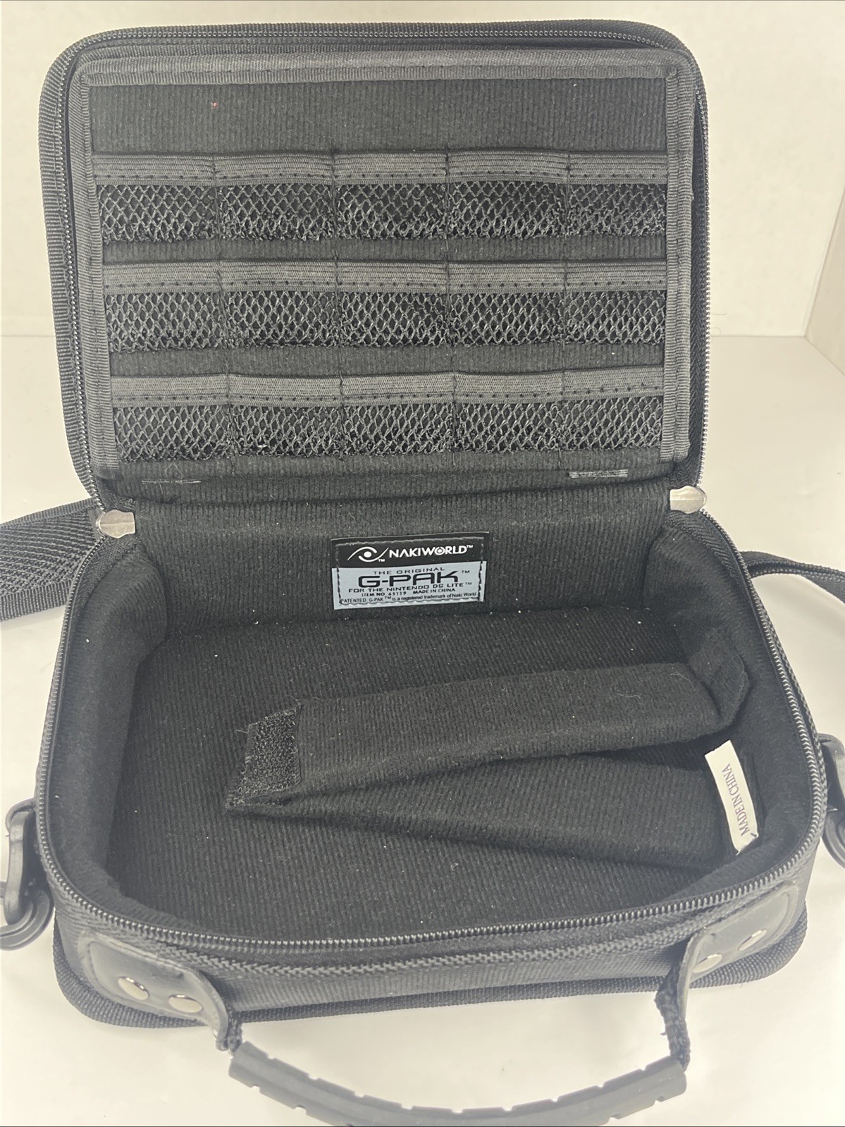 Black & Grey G Pak Nakiworld Nintendo DS Lite Carrying Travel Case With Strap