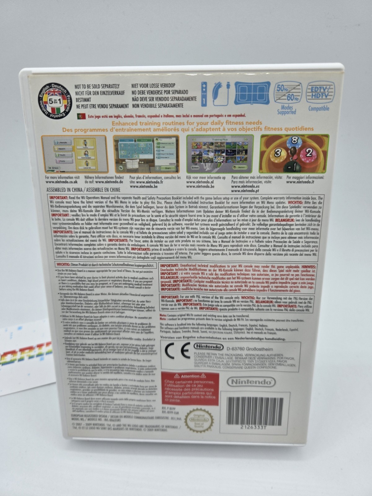 Wii Fit Plus Nintendo Wii PAL (Italy) 2009 Fitness Exercise Training