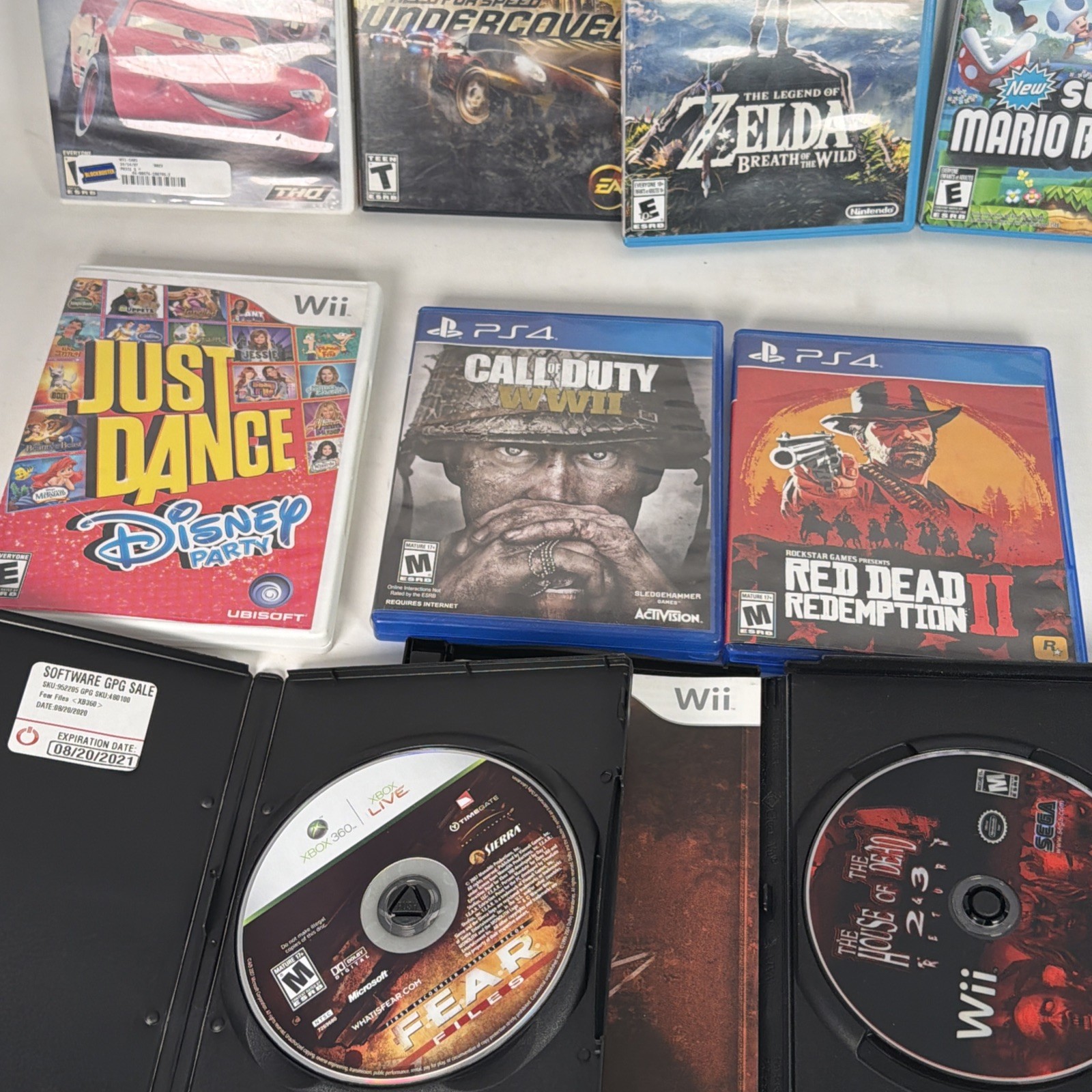 Lot Of 9 Untested Video Games WiiU Wii PS2 PS4 Xbox 360 Mario Zelda More