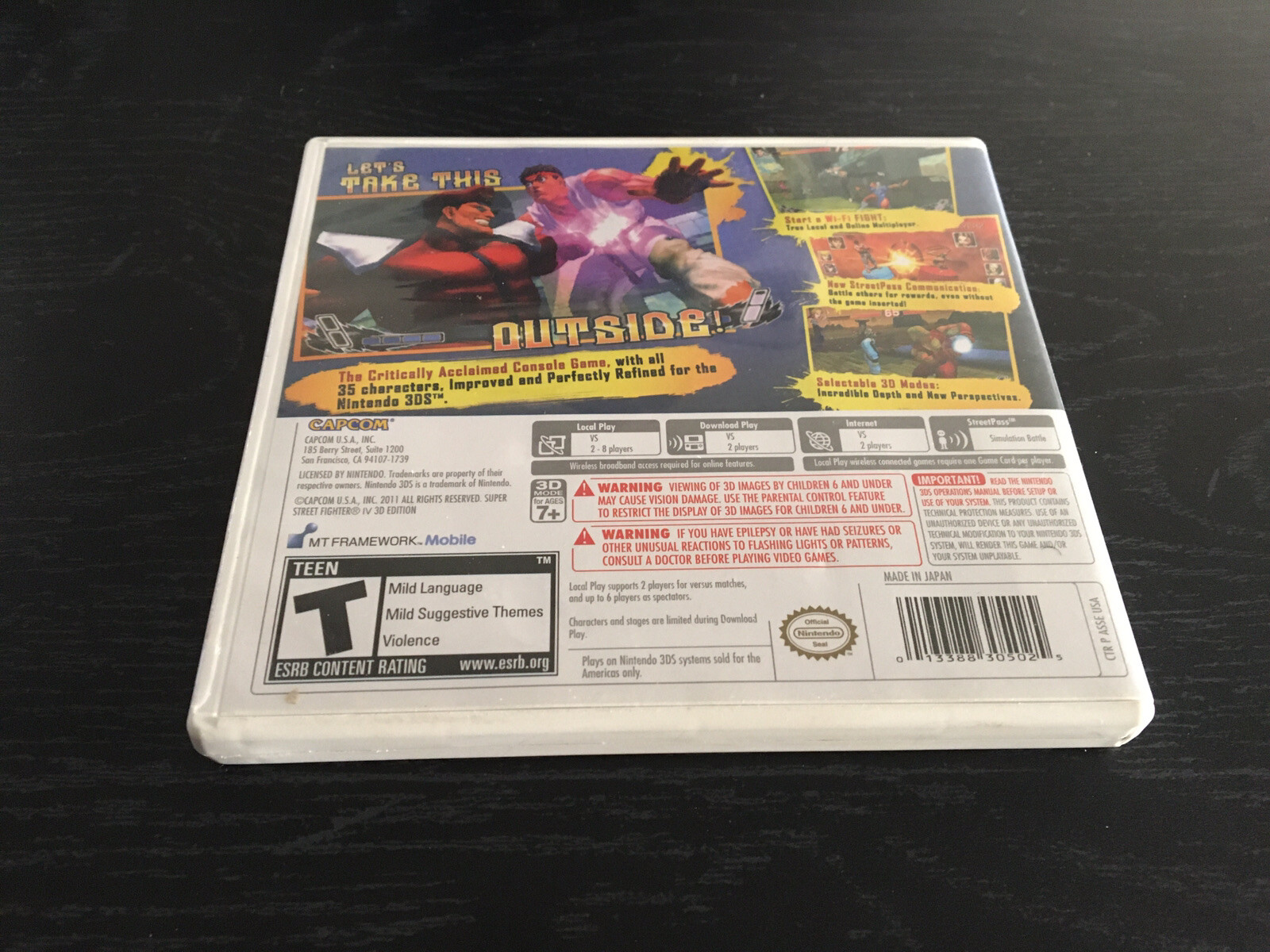 COMPLETE Super Street Fighter IV 3D Edition (Nintendo 3DS, 2011)