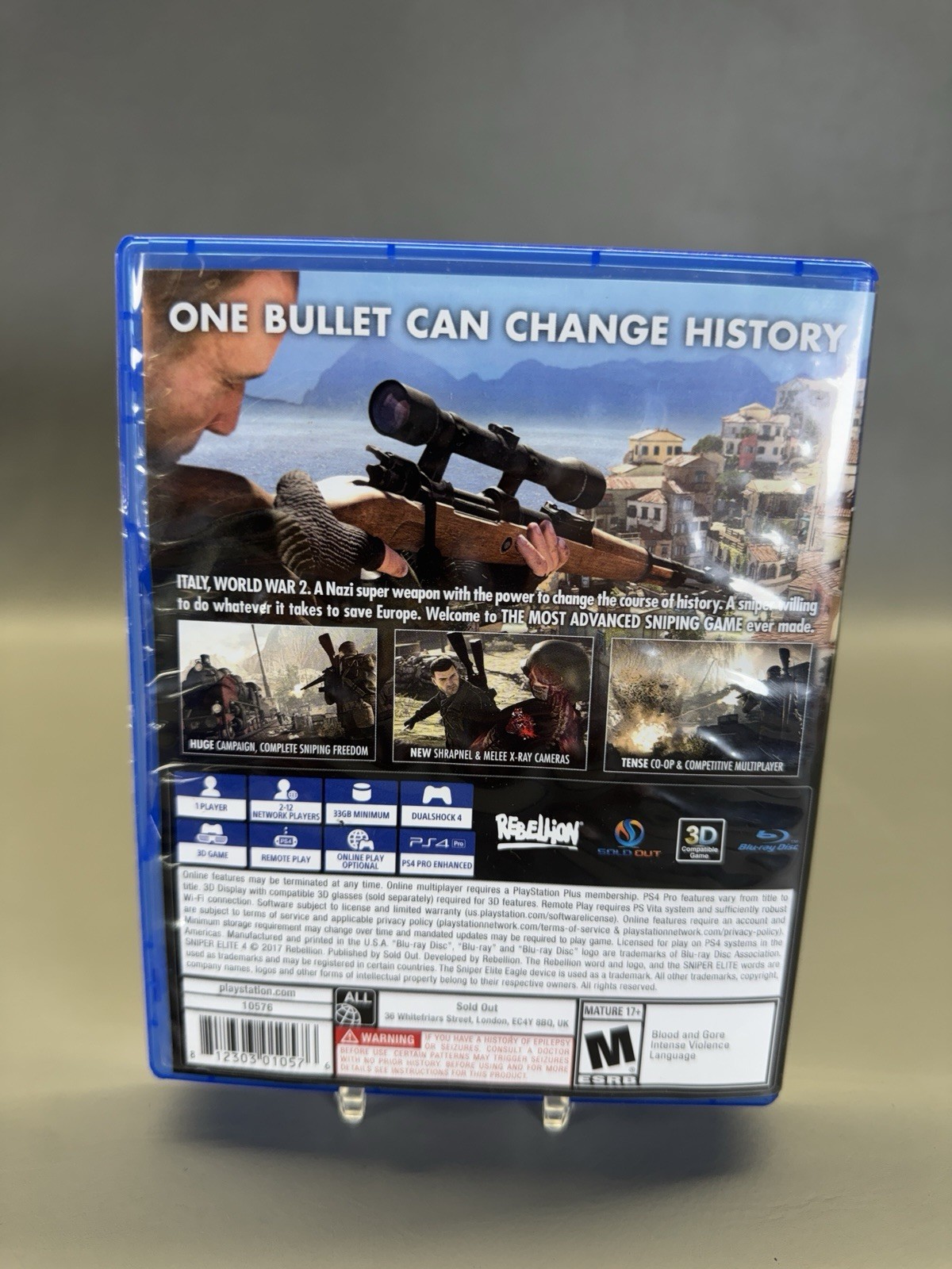 Sniper Elite Italia PS4 PlayStation 4 2017