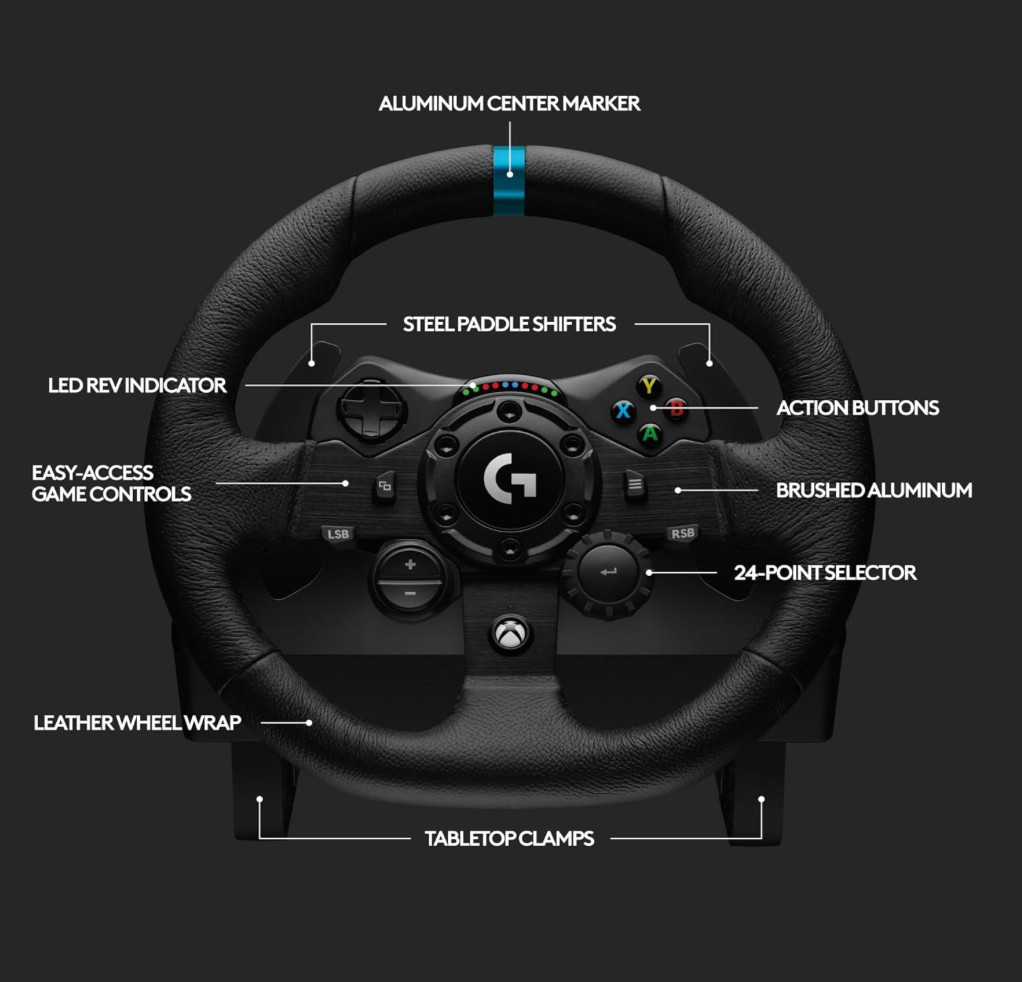 Logitech G923 Racing Wheel for Xbox Series X/S, Xbox One,PC TRUEFORCE BRAND NEW