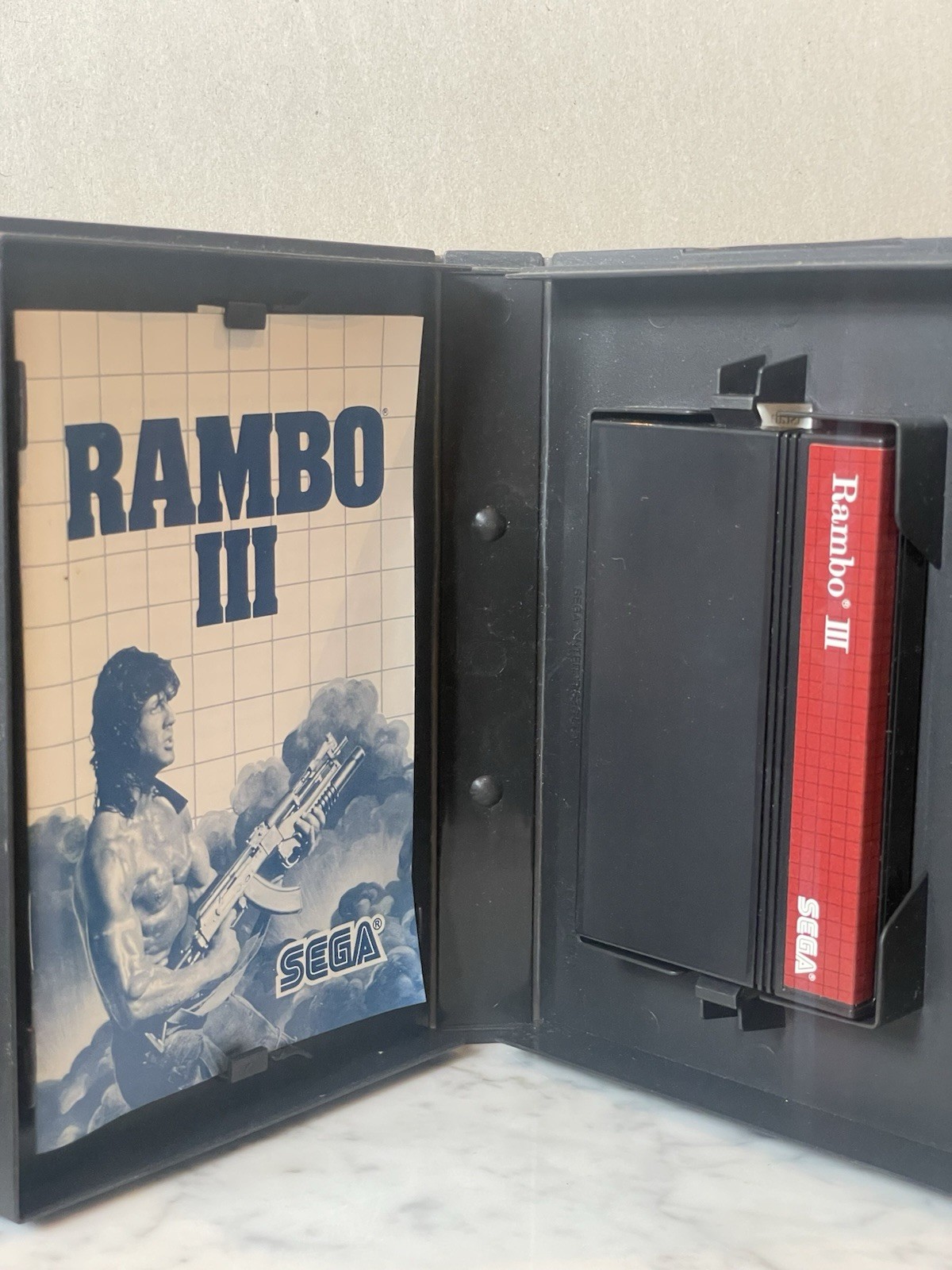 SEGA “Rambo III” 1988 Video Game Complete With Case Excellent condition!