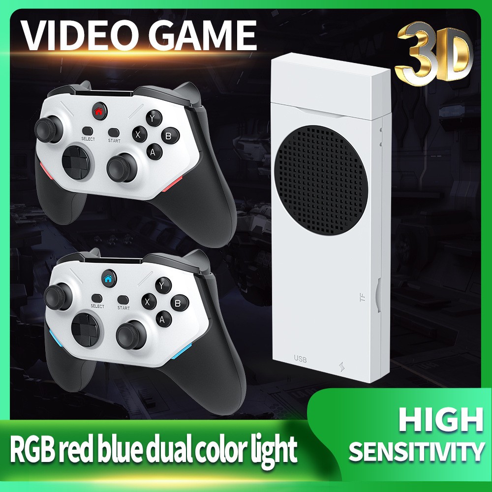 M88 Home Game Console Wireless Dual Controllers 128GB for 3d Games Hd 4K