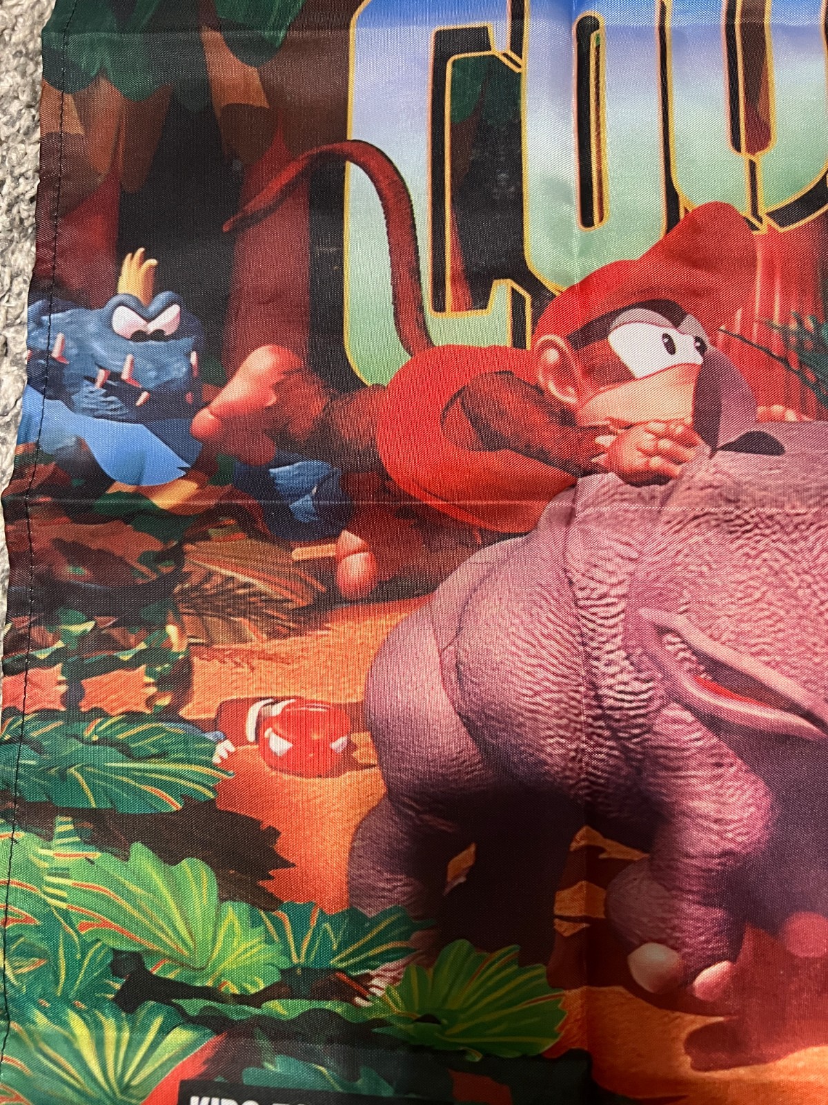 Donkey Kong Country SNES Custom Wall Banner Tapestry 3 x 3 Ft