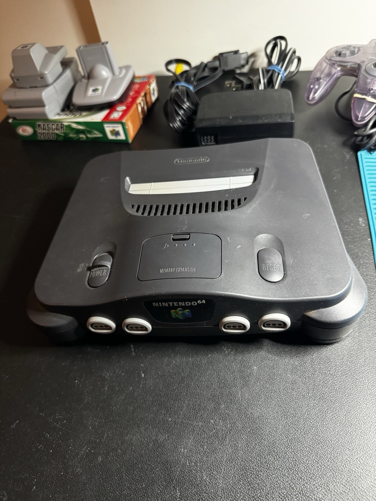 Nintendo 64 N64 Console W/ Expansion Pak Controller 3 Games Pokemon Works Great!