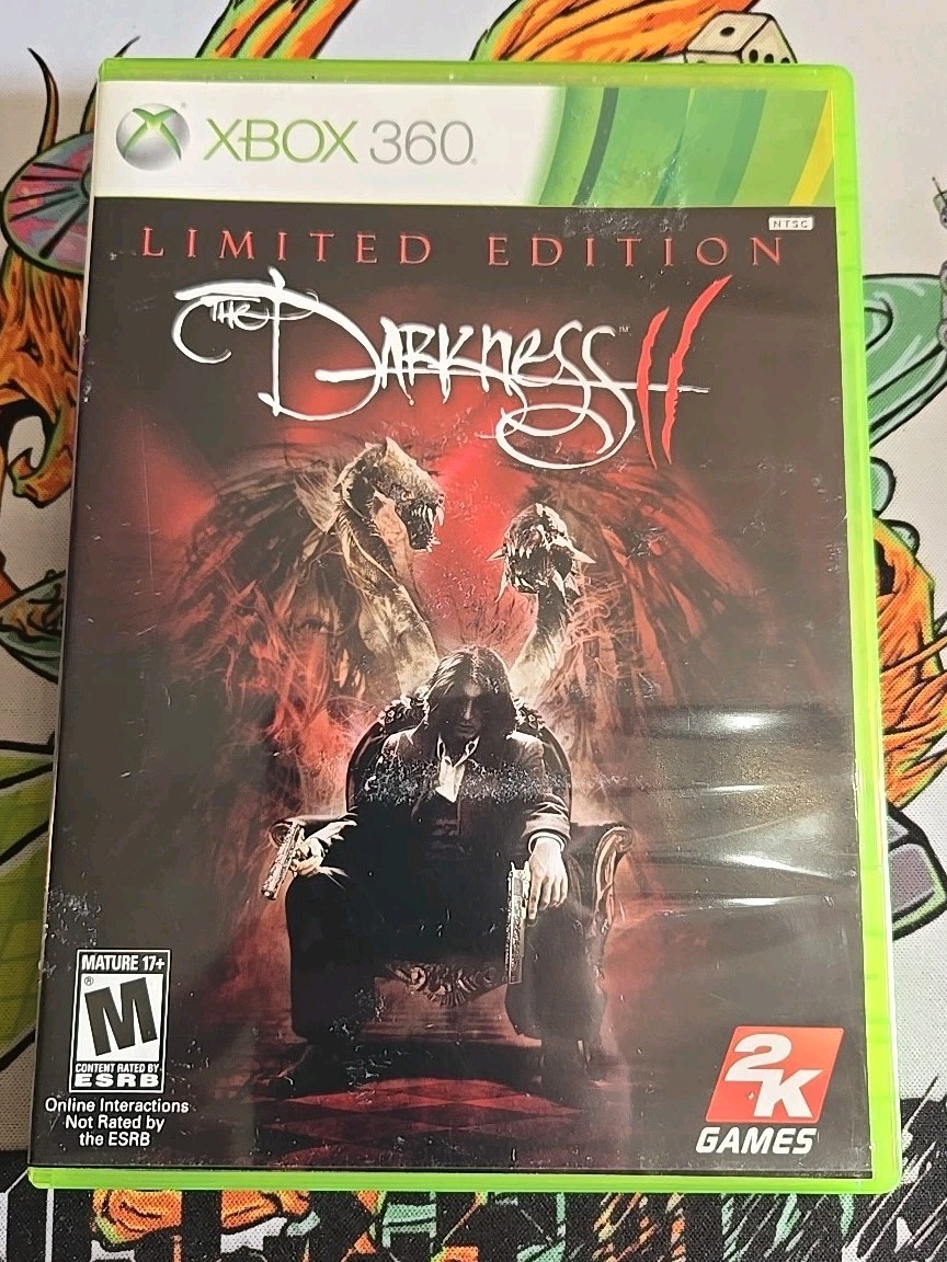 THE DARKNESS II 2 Limited Edition XBOX 360 Complete 100% CIB w/ Manual & Poster