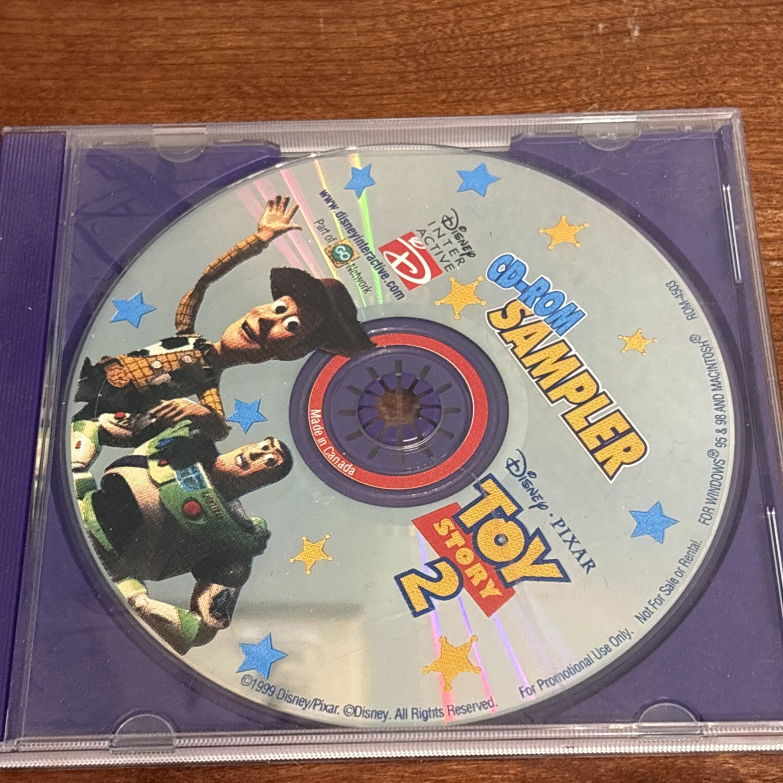 Set of 3 Toy Story 1 2 PC CD ROM Action Game Power Play Sampler Disney Pixar