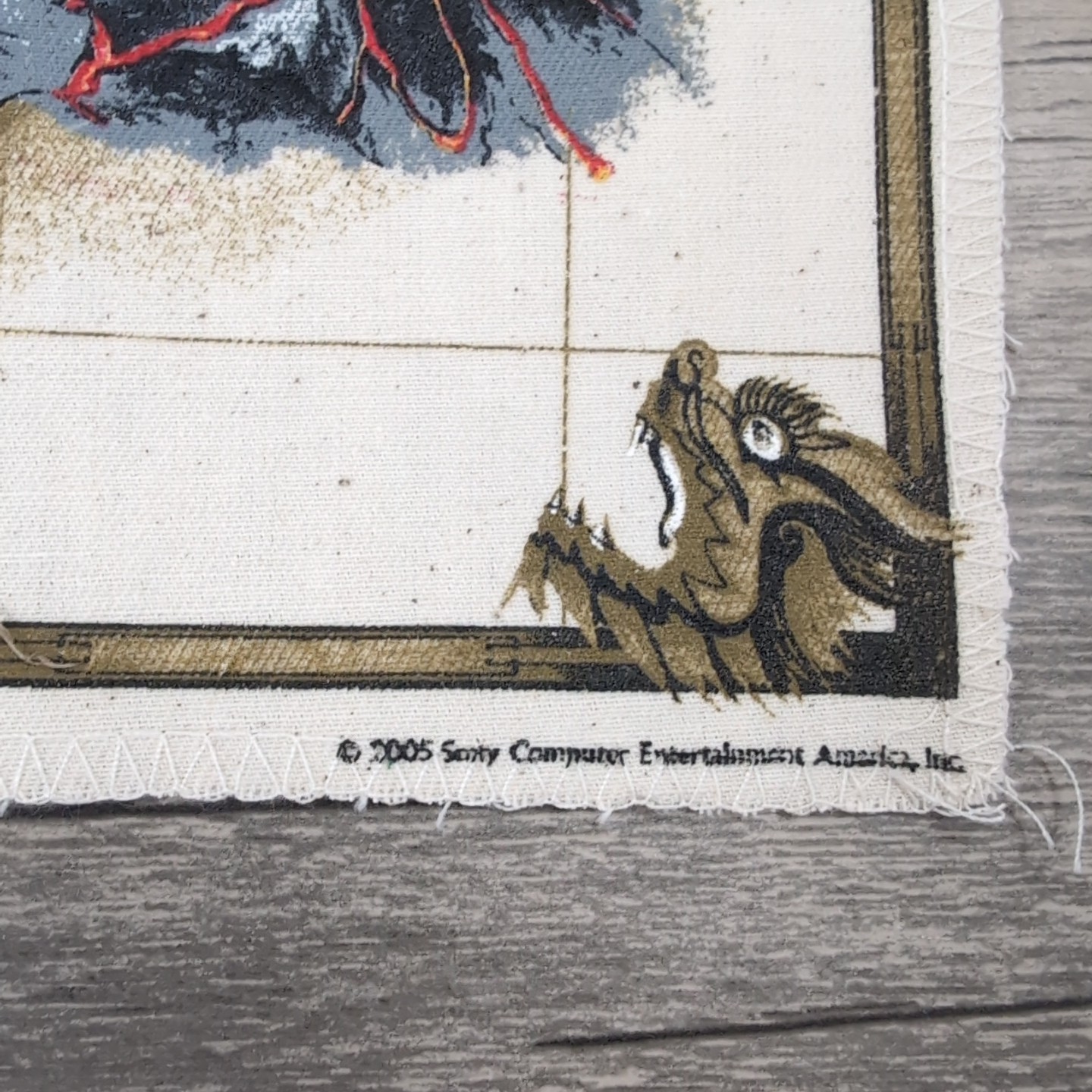 VTG EverQuest: Dragons of Norrath Collector’s Canvas Cloth Map 14″ Rare!