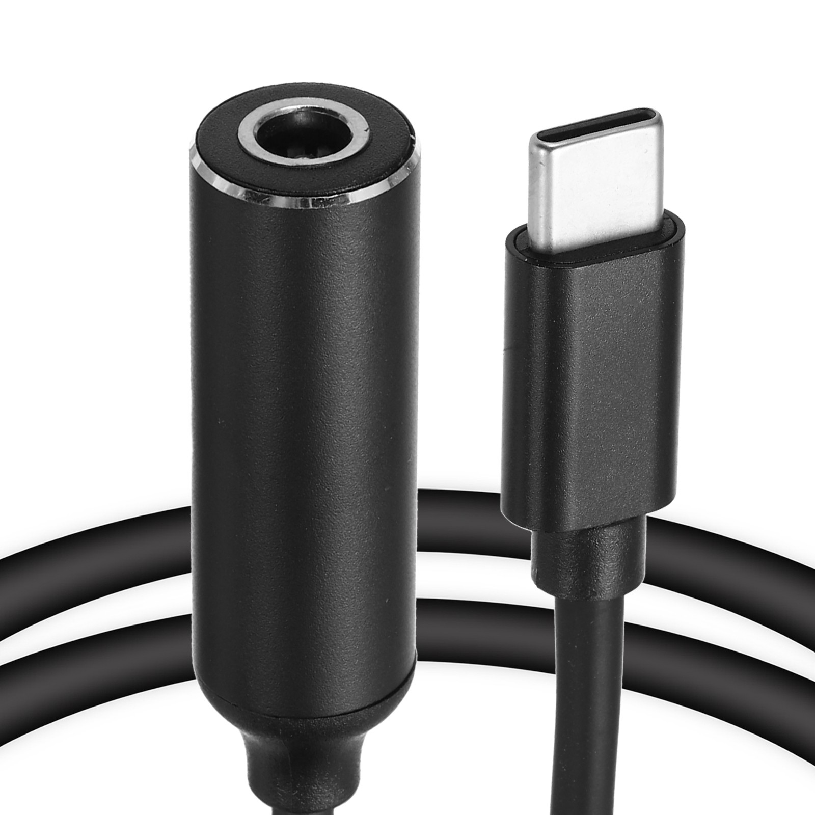 0.6FT USB C to DC PD Power Fast Charging Cable, 5.5mmx2.1mm 65W/5V/9V/20V(Black)