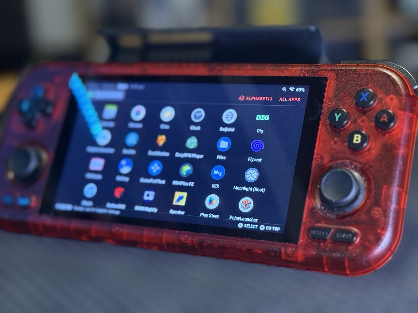 Retroid Pocket 4 Pro Handheld Gaming Console 16bit Color with Grip Watermelon