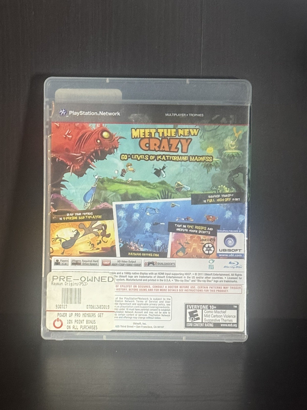 Rayman Origins (Sony PlayStation 3, 2011) Tested