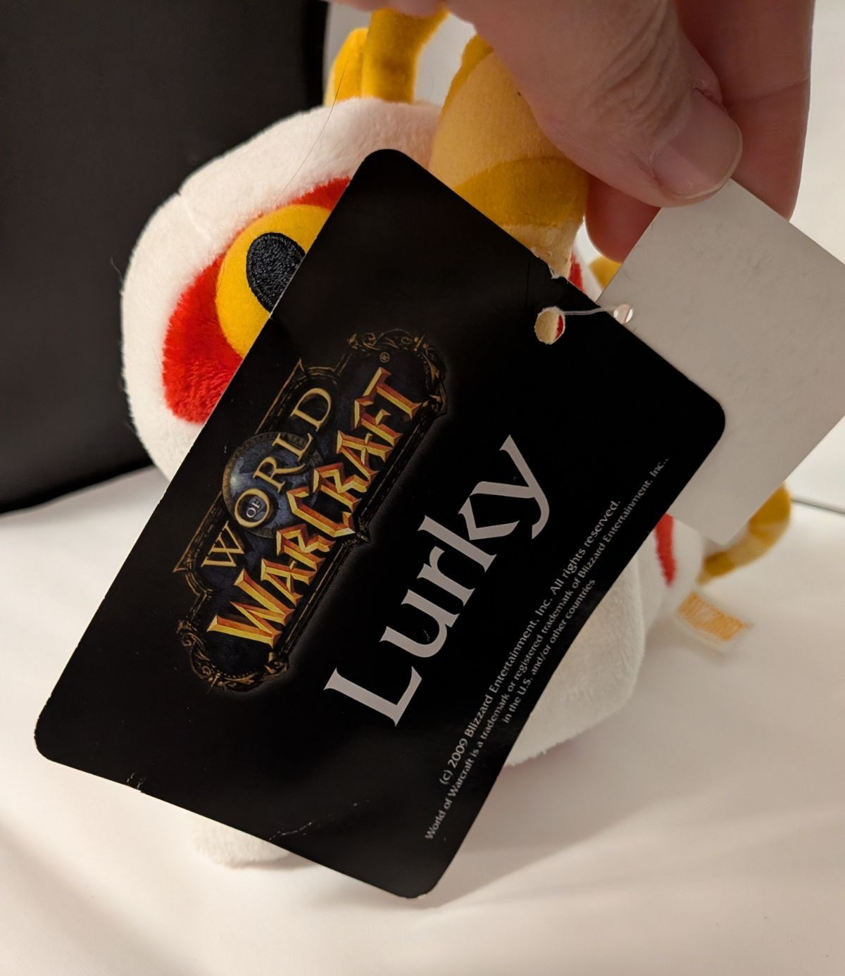 Blizzard World of Warcraft White Murloc Lurky Plush Blizzcon 2013 with tag