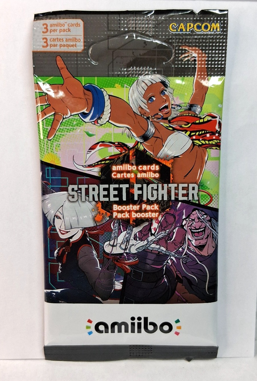 Nintendo Street Fighter 6 amiibo Series 2 Booster Pack 3 Cards Per Pack Sealed