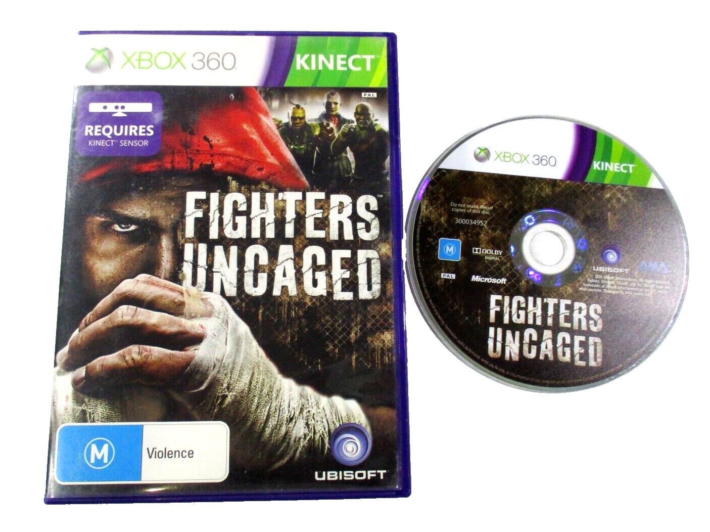 Fighters Uncaged Xbox 360 Kinect Game M R4 PAL R4 Ubisoft 2010 Tested