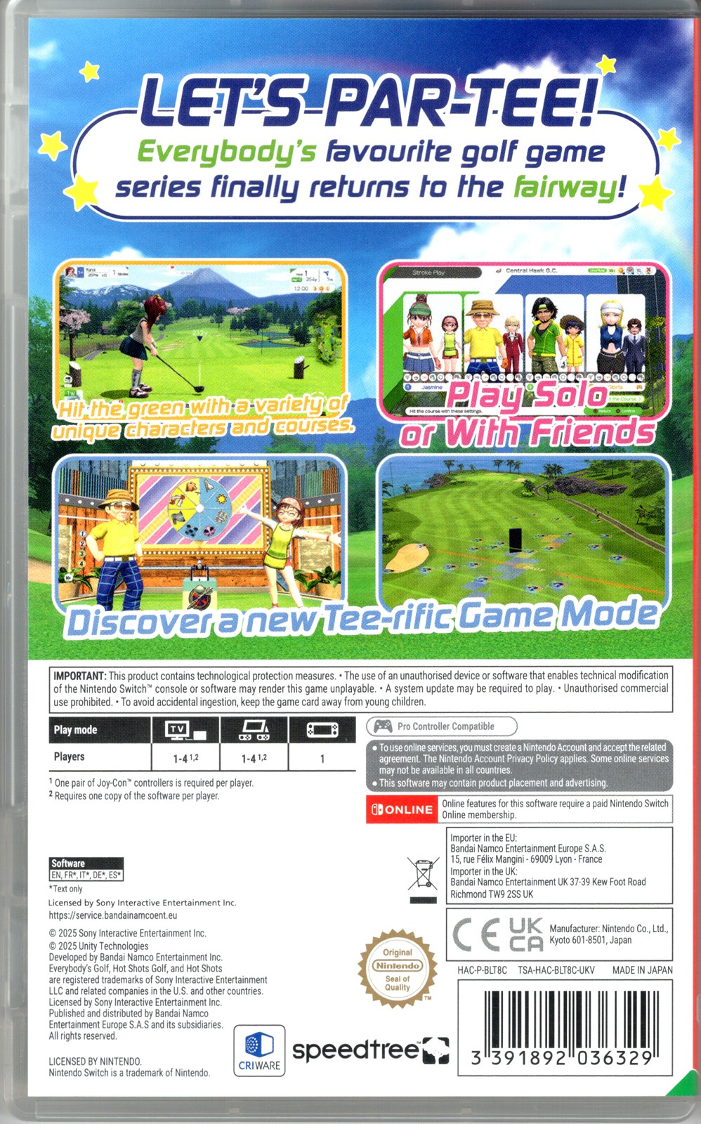 Everybody’s Golf Hot Shots for Nintendo Switch™