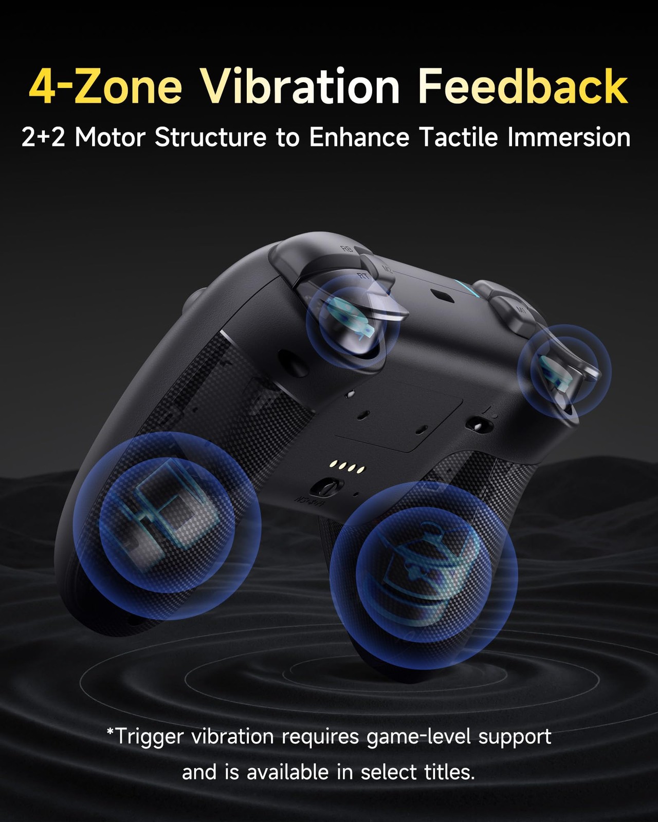 EasySMX X05Pro Wireless PC Controller – Quiet-Press Buttons, 2-Stage Impulse Tri