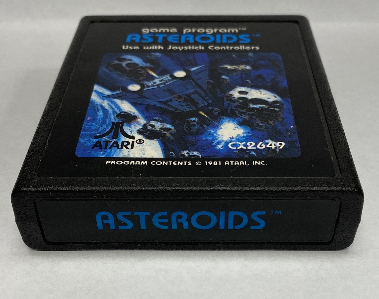 Atari 1981 Asteroids Game Program Cartridge