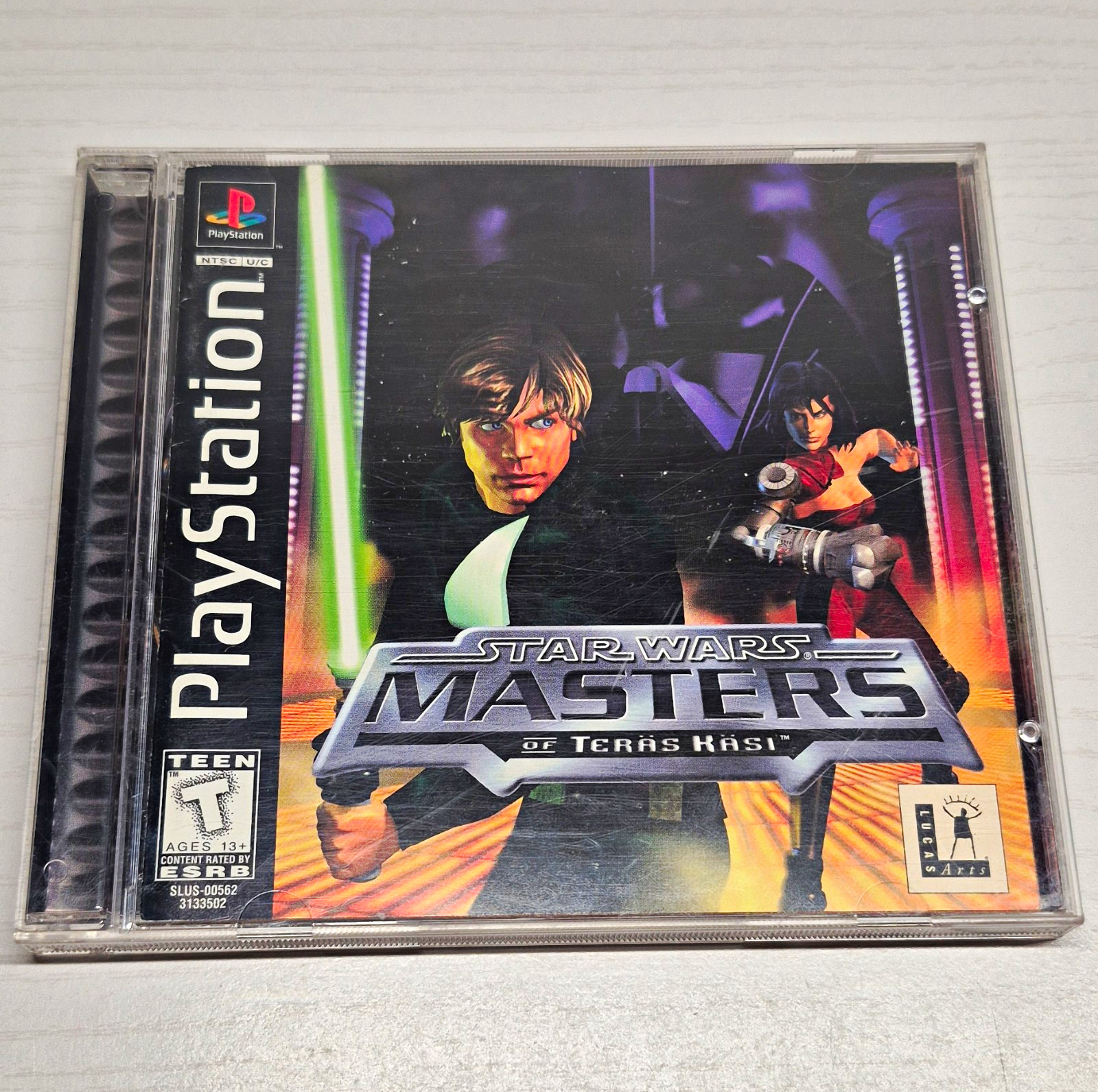 LucasArts Star Wars Masters of Teräs Käsi PS1 Fighting T 1997 NTSC-U/C