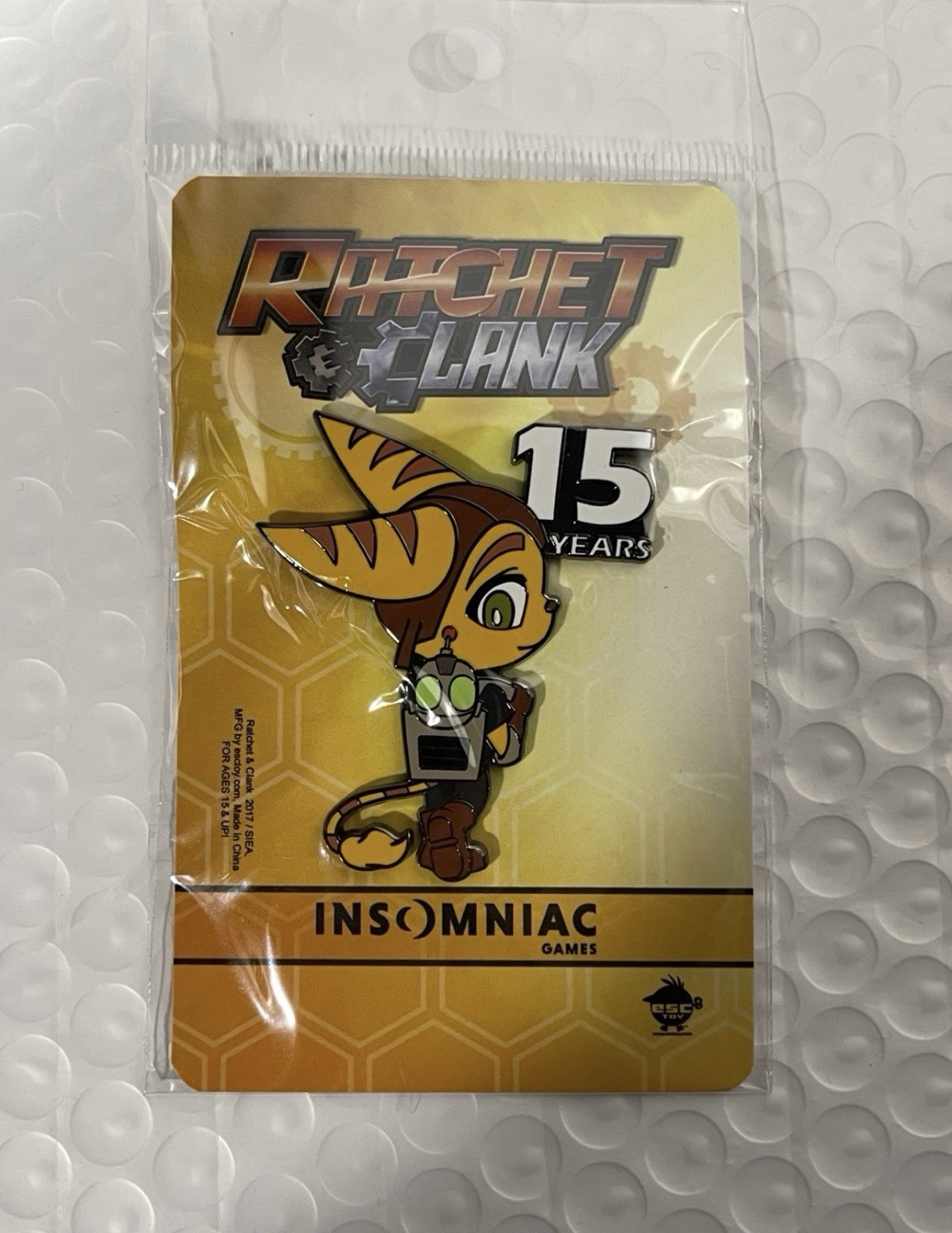 Insomniac Games Ratchet & Clank Pin Brand New