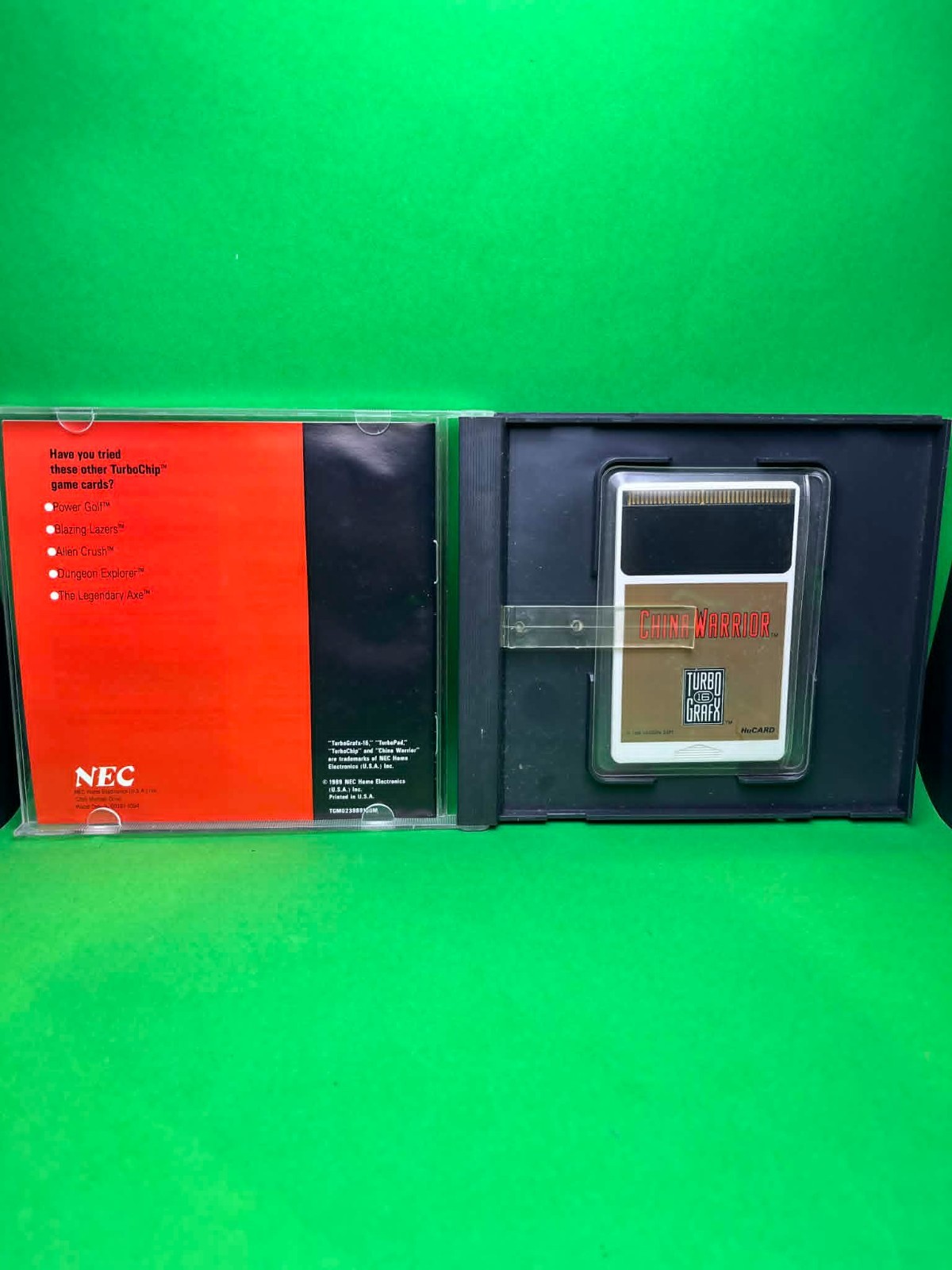 China Warrior NEC Turbografx 16 Vintage 1989 CIB Game Tested Read Desc See Pics