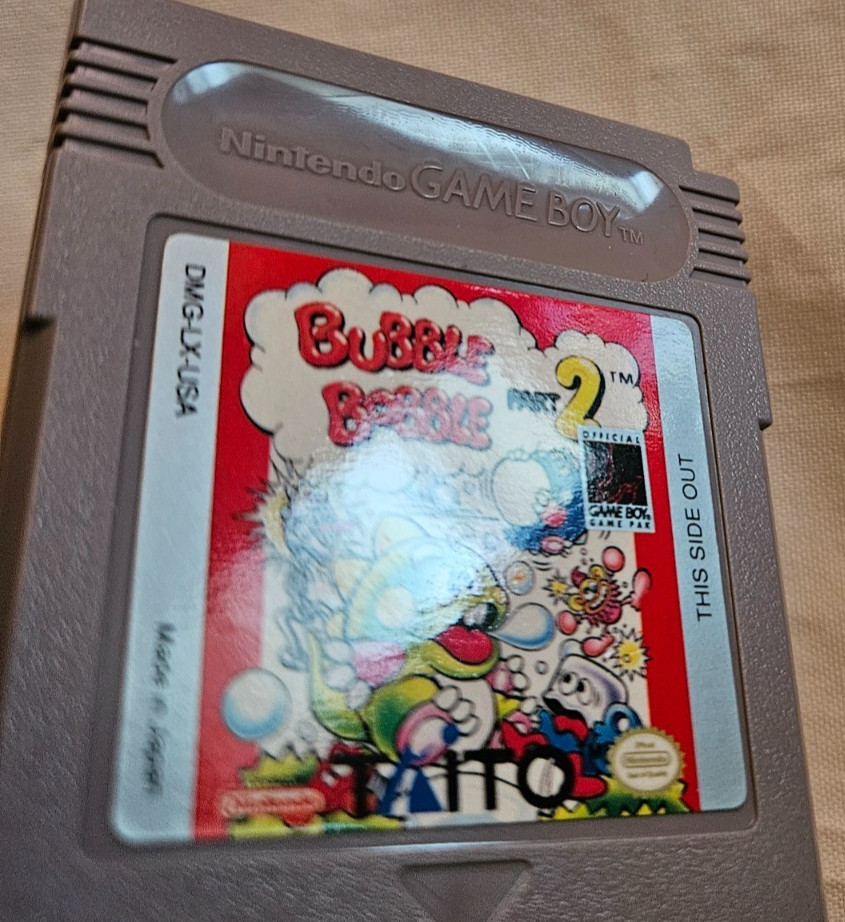 Bubble Bobble Part 2 Cartridge Only Authentic Nintendo Game Boy USA 1992 Taito