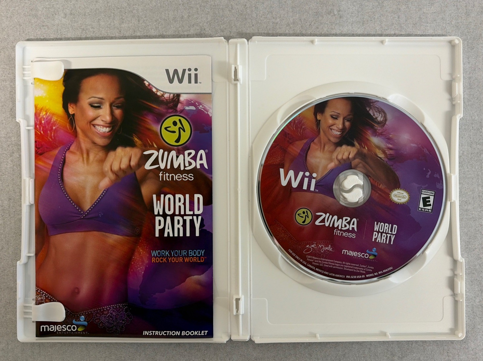 Zumba Fitness Core And Zumba Fitness World Party Nintendo Wii Untested