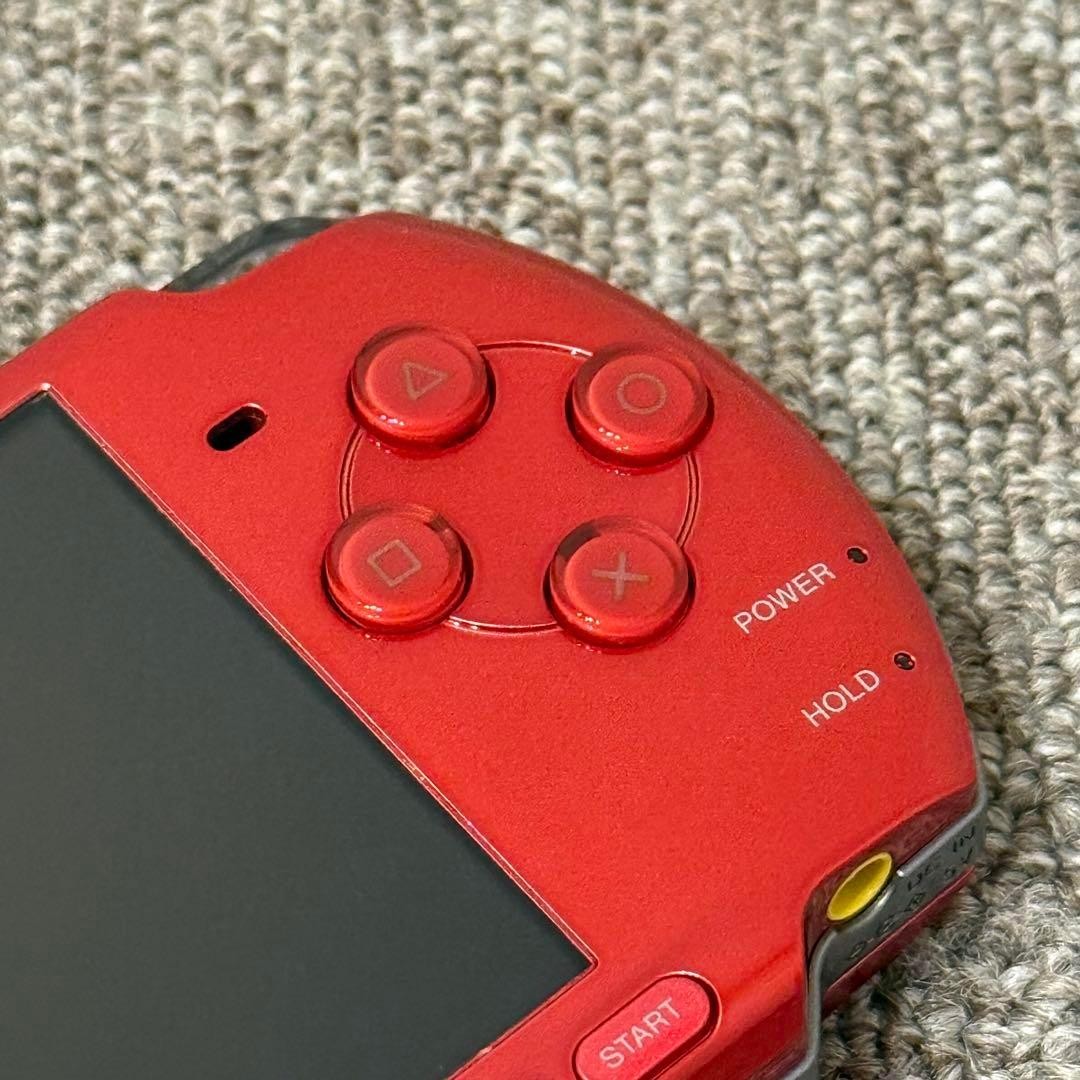 SONY Playstation PSP 3000 Radiant Red Game Console Good Tested Condition Japan