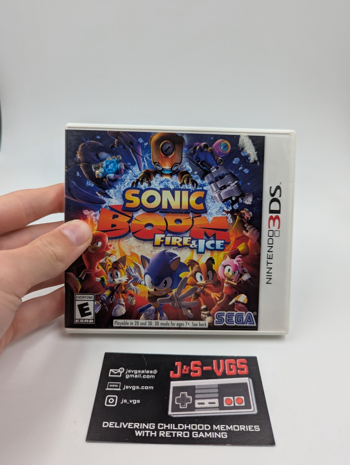 Sonic Boom: Fire & Ice (Nintendo 3DS, 2016) Authentic CIB Complete