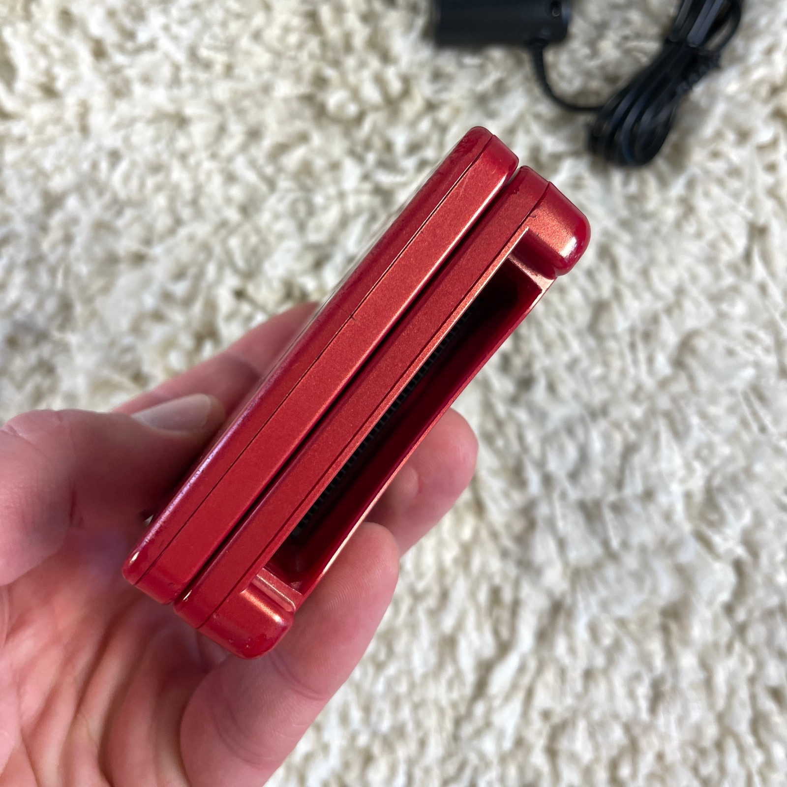 Nintendo Gameboy Advance GBA SP Handheld System Console Flame Red Model AGS-001