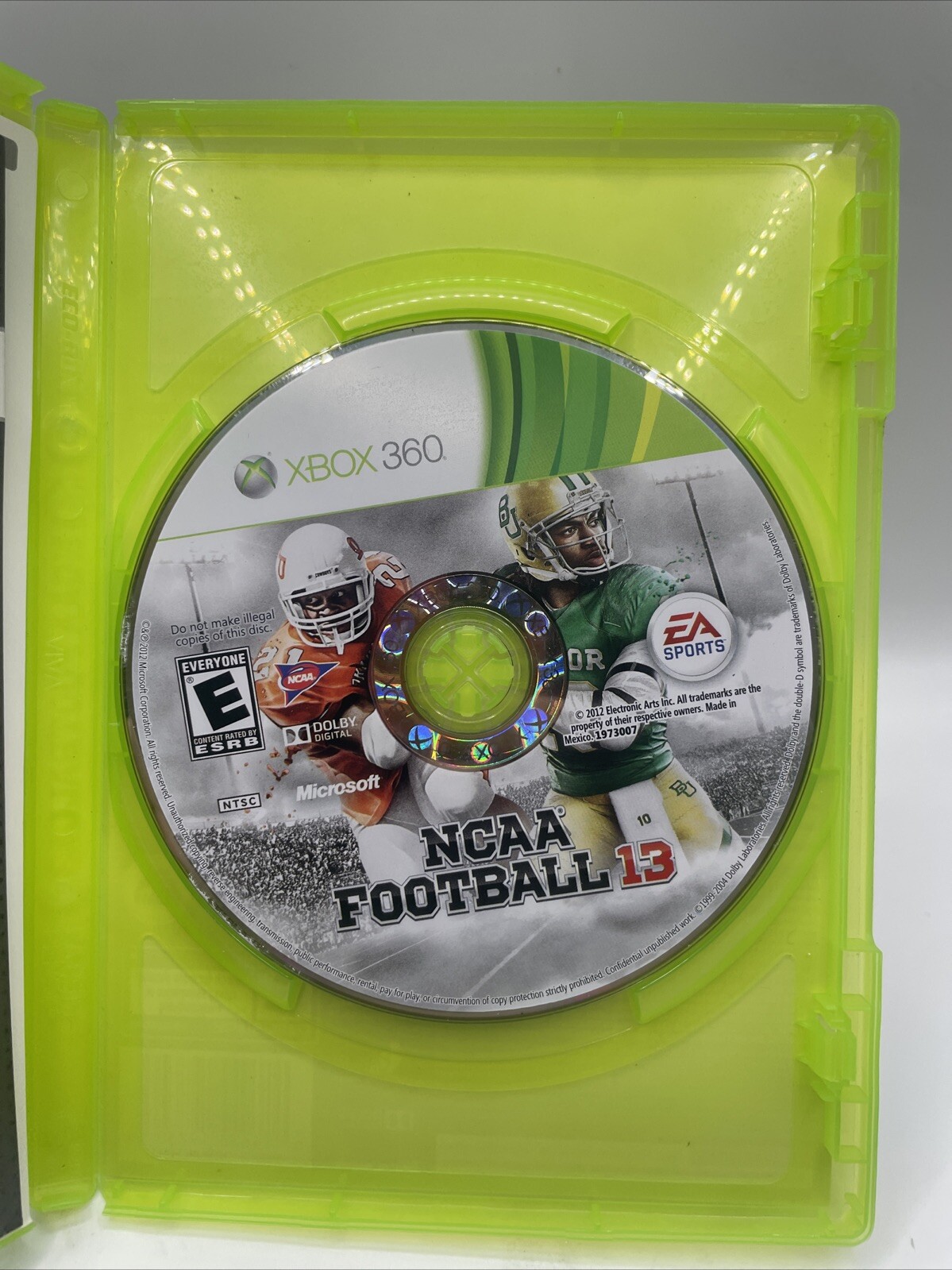 NCAA Football 13 (Microsoft Xbox 360, 2012) – Complete with Inserts – TESTED