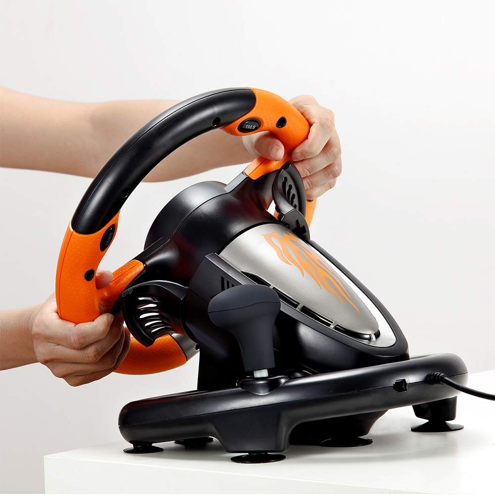 PXN PC Racing Wheel, V3II 180 Degree Universal Usb Car Sim Race Steering Wheel w