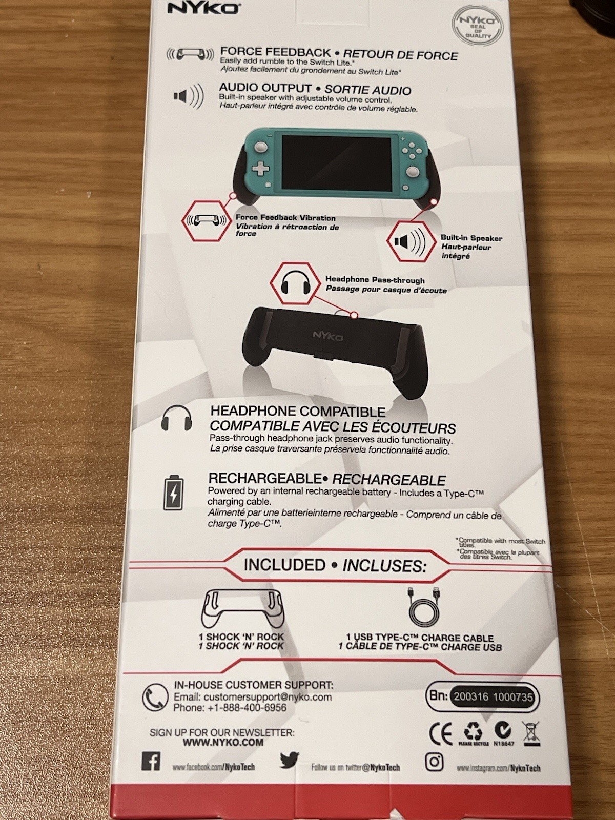 Nyko Shock ‘N’ Rock Console attachment for Nintendo Switch Lite