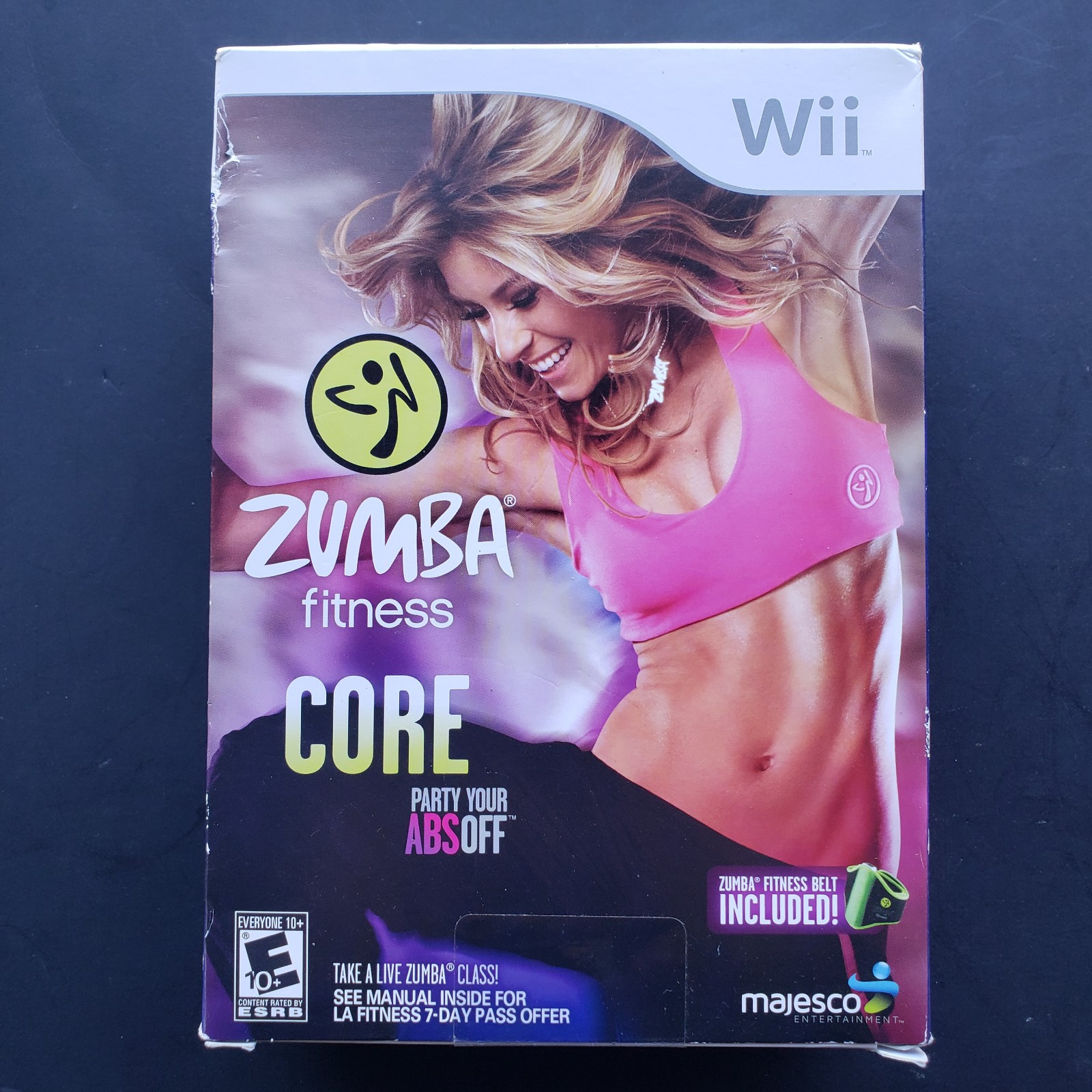 Zumba Fitness Core (Nintendo Wii 2012) Box Set w/ Remote Holder Fitness Belt New