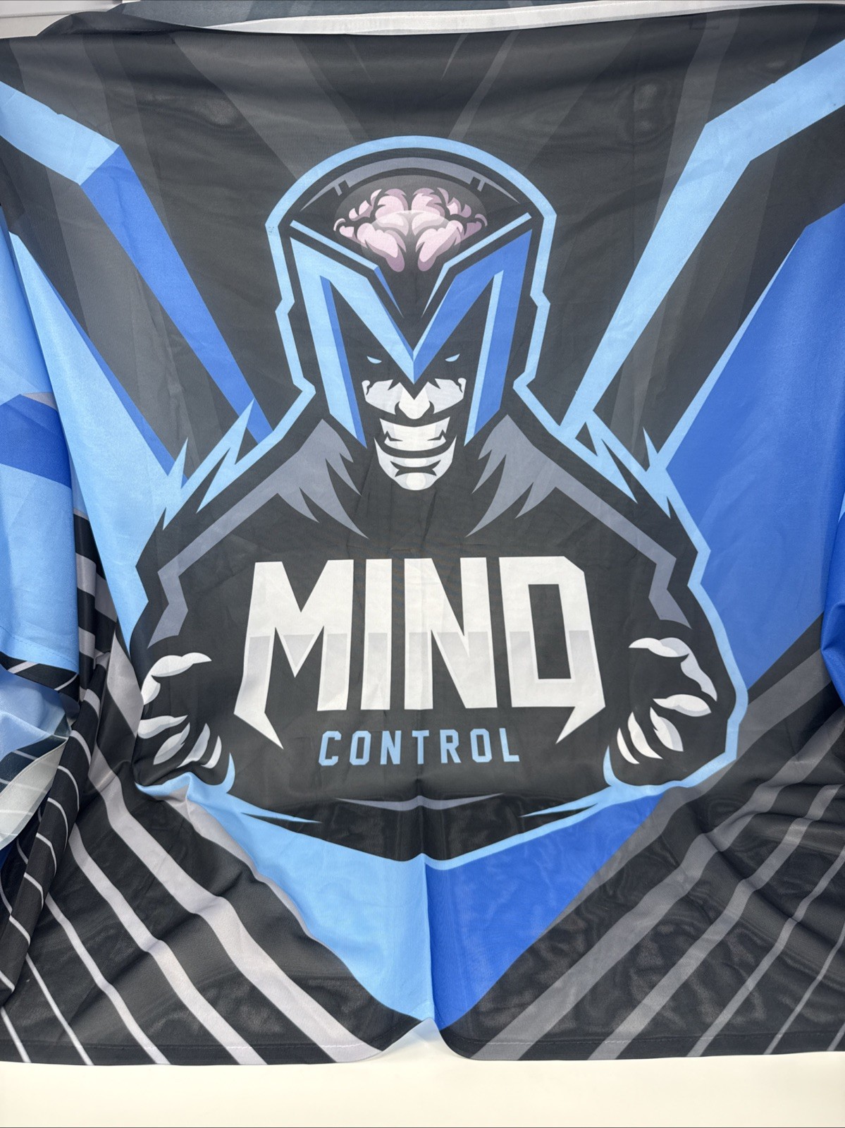 Mind Control Gaming Logo Flag Blue Black Esports Banner 3×5 Ft See Pics!