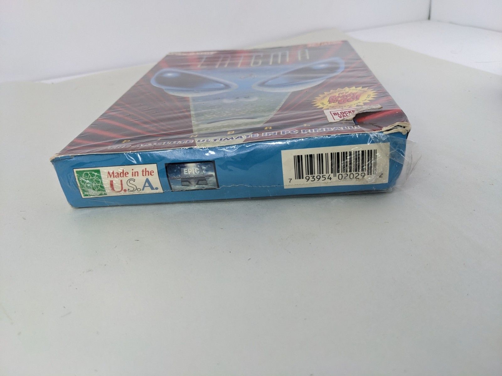 Enigma Pinball NEW SEALED Rare Vintage 3.5” Disk DOS PC Version Video Game Art!