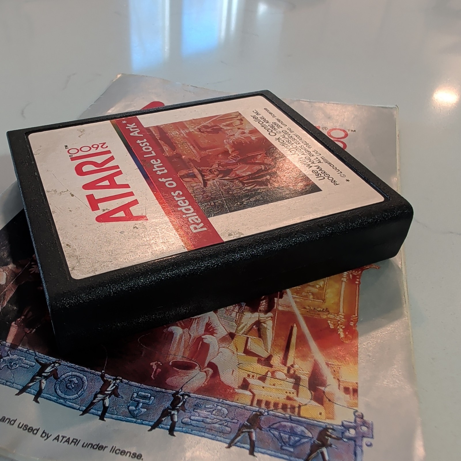 Raiders of the Lost Ark (Atari 2600, 1982) W/ Manual – Cleaned, Tested & Working