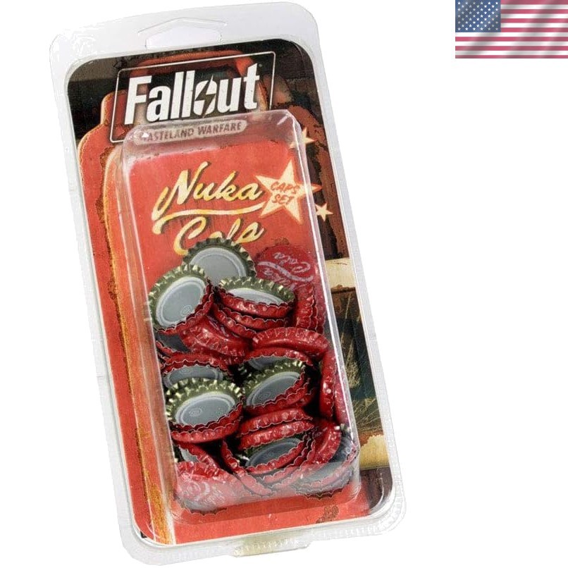 Collectible Fallout Nuka-Cola Caps – 50 Pieces with Unique Game Tokens Included