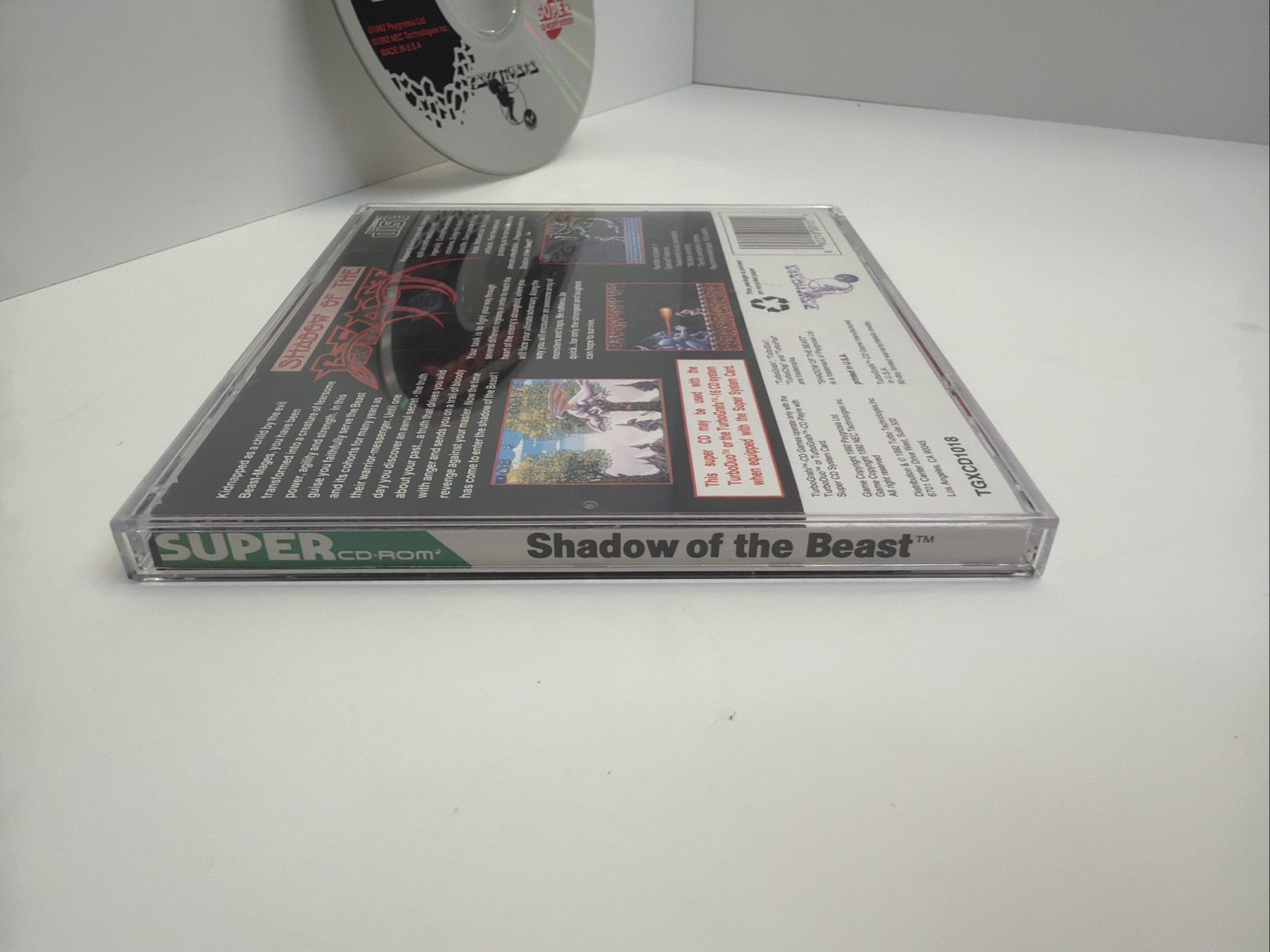 Shadow of the Beast TurboGrafx Super CD Turbo Duo Tested Complete CIB
