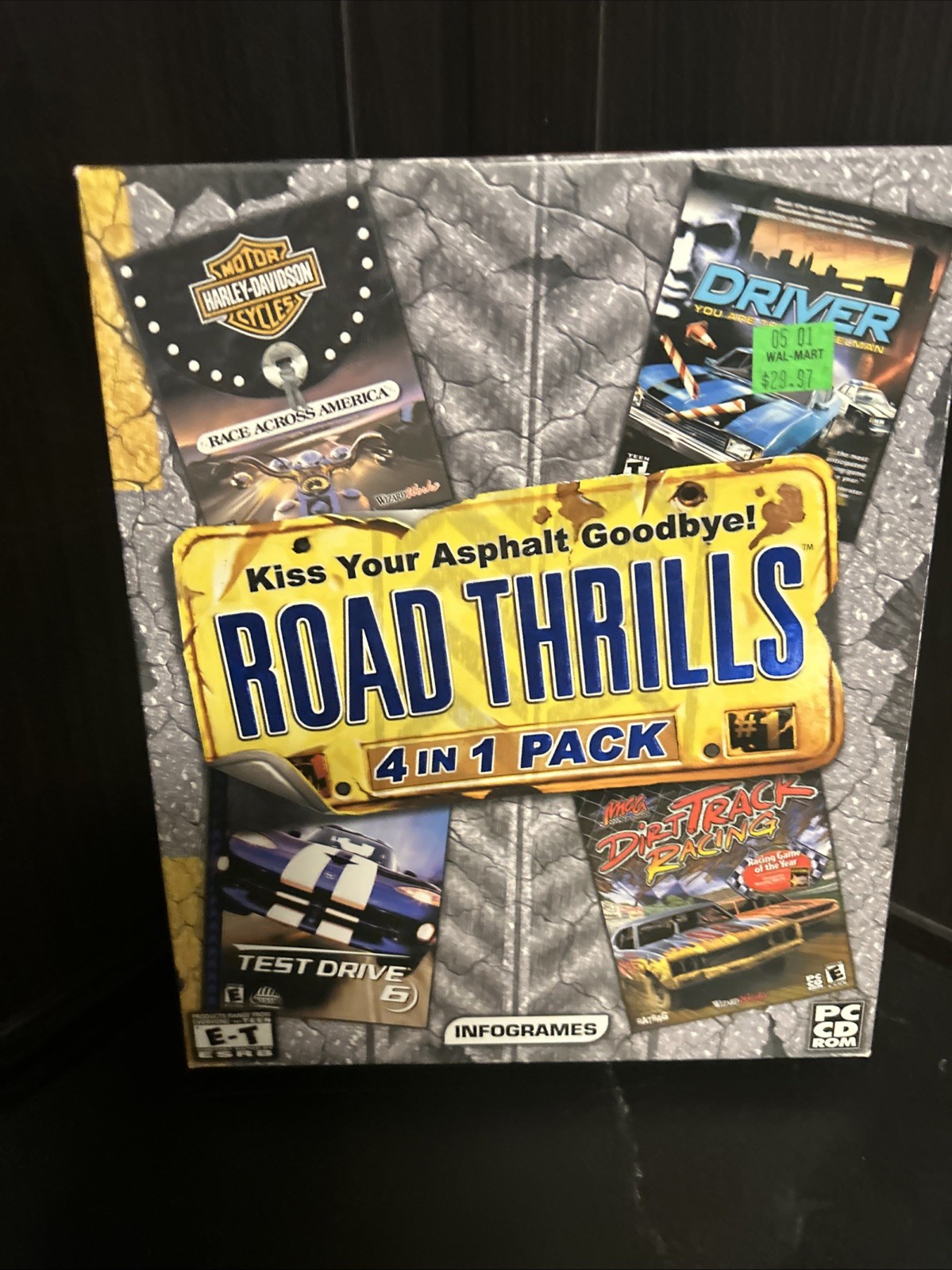 Road Thrills 4 in 1 Pack Windows PC Big Box Game Sealed Brand New