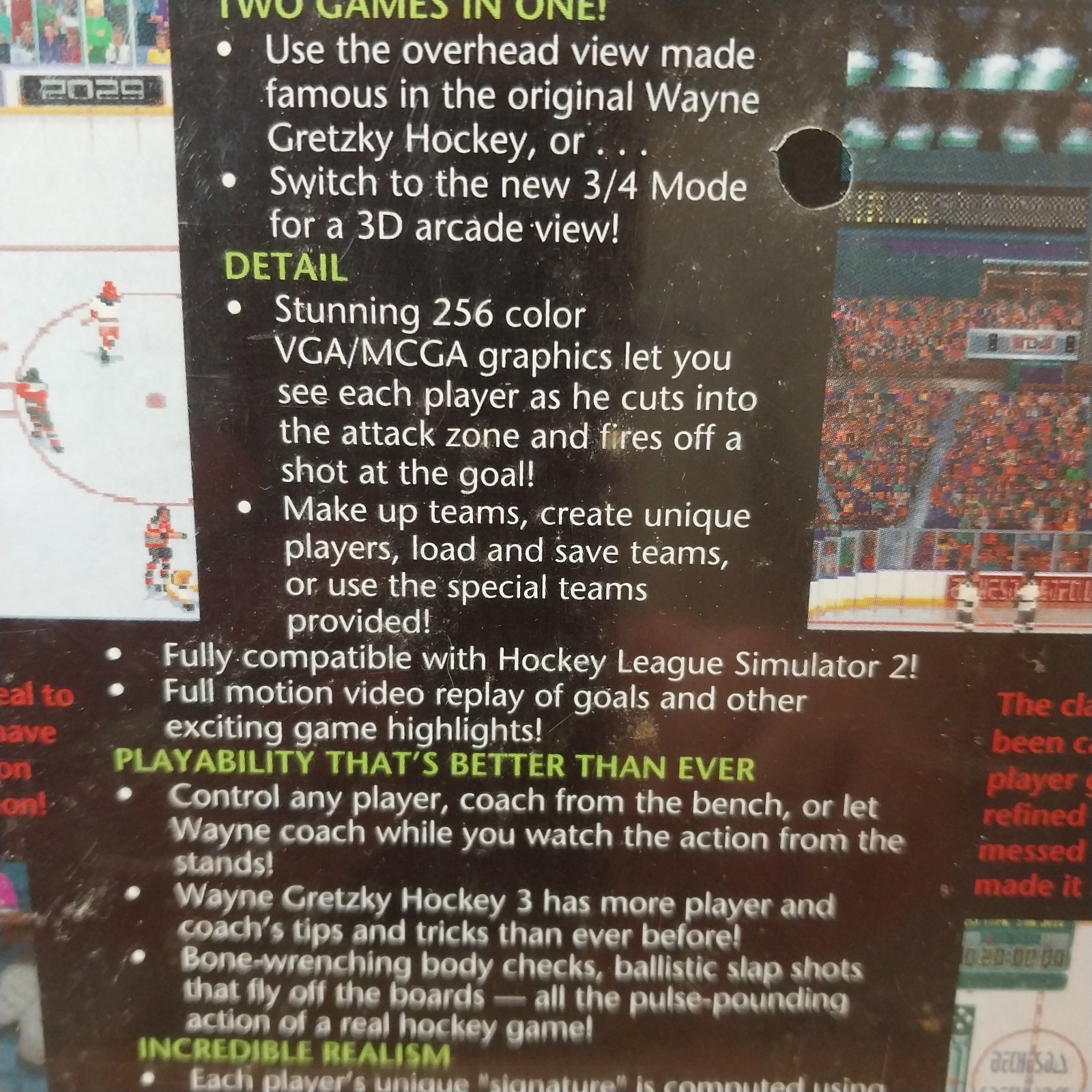 Wayne Gretzky Hockey 3 PC Game IBM 5.25″ HD Discs Factory SEALED COLLECTABLE