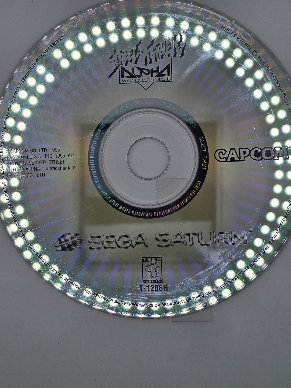 Sega Saturn MK-80000 Console w/ Street Fighter Alpha Tested Working Sega Saturn