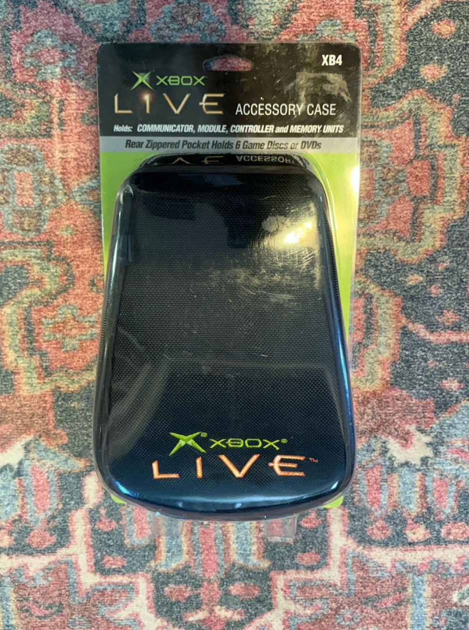 VTG Xbox Live OEM Black Bag Disk Controller Accessory Carrying Case Travel RARE
