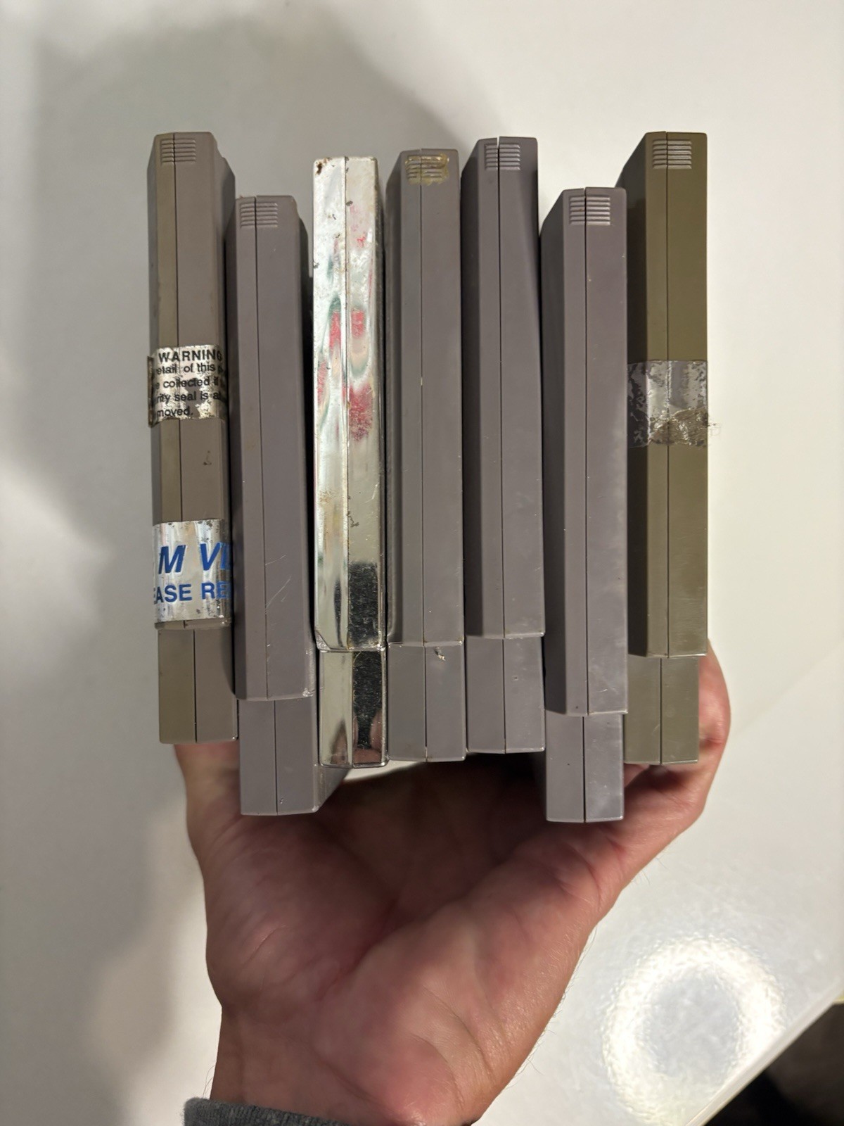 NES Used Game Lot Untested 7 Games Mario Ghostbusters Nintendo