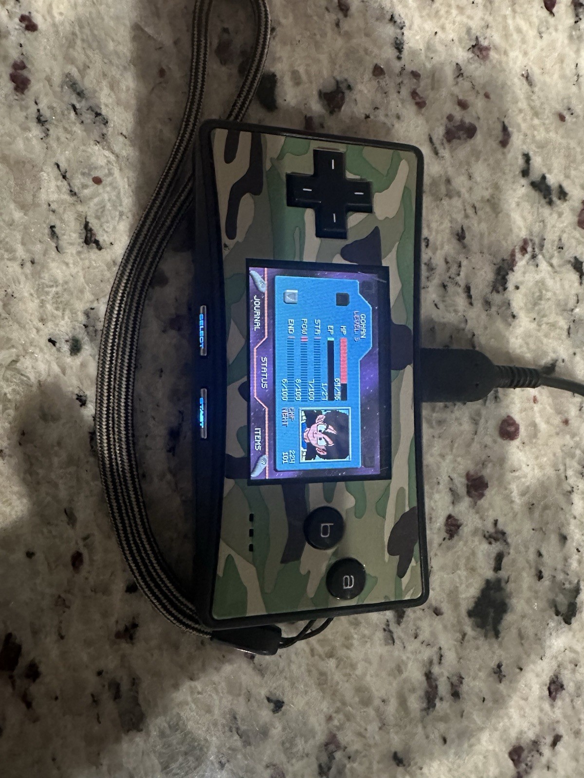 WORKING!!! Authentic Nintendo Gameboy Micro W/ Camo Faceplate. Fully Functional!