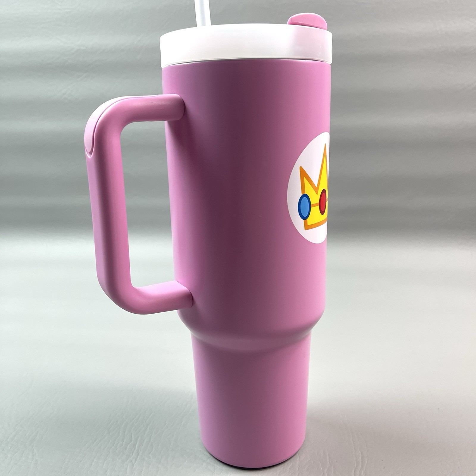 Nintendo Super Mario Princess Peach Pink 40oz Tumbler Pyramid America