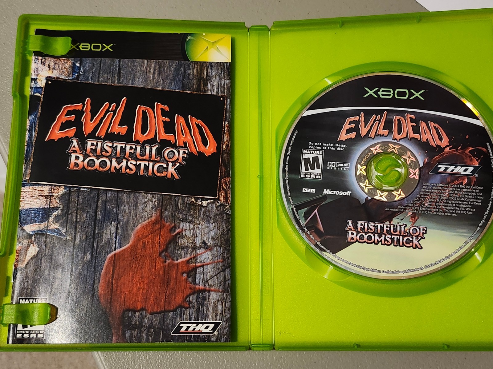 Evil Dead: A Fistful of Boomstick (Microsoft Xbox, 2003) CIB