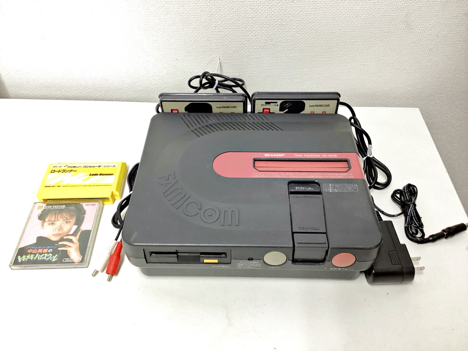 Sharp Twin Famicom AN-500B Black New Belt/tuning 985 Japan DHL 1 week to USA