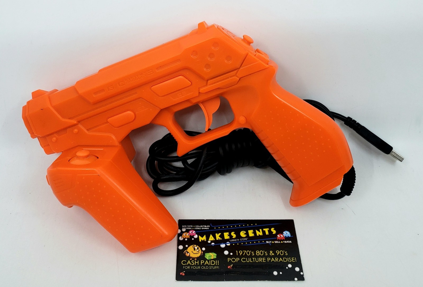 Namco NC-109 GunCon 3 PS3 USB Light Gun ONLY NO SENSORS Orange Playstation 3