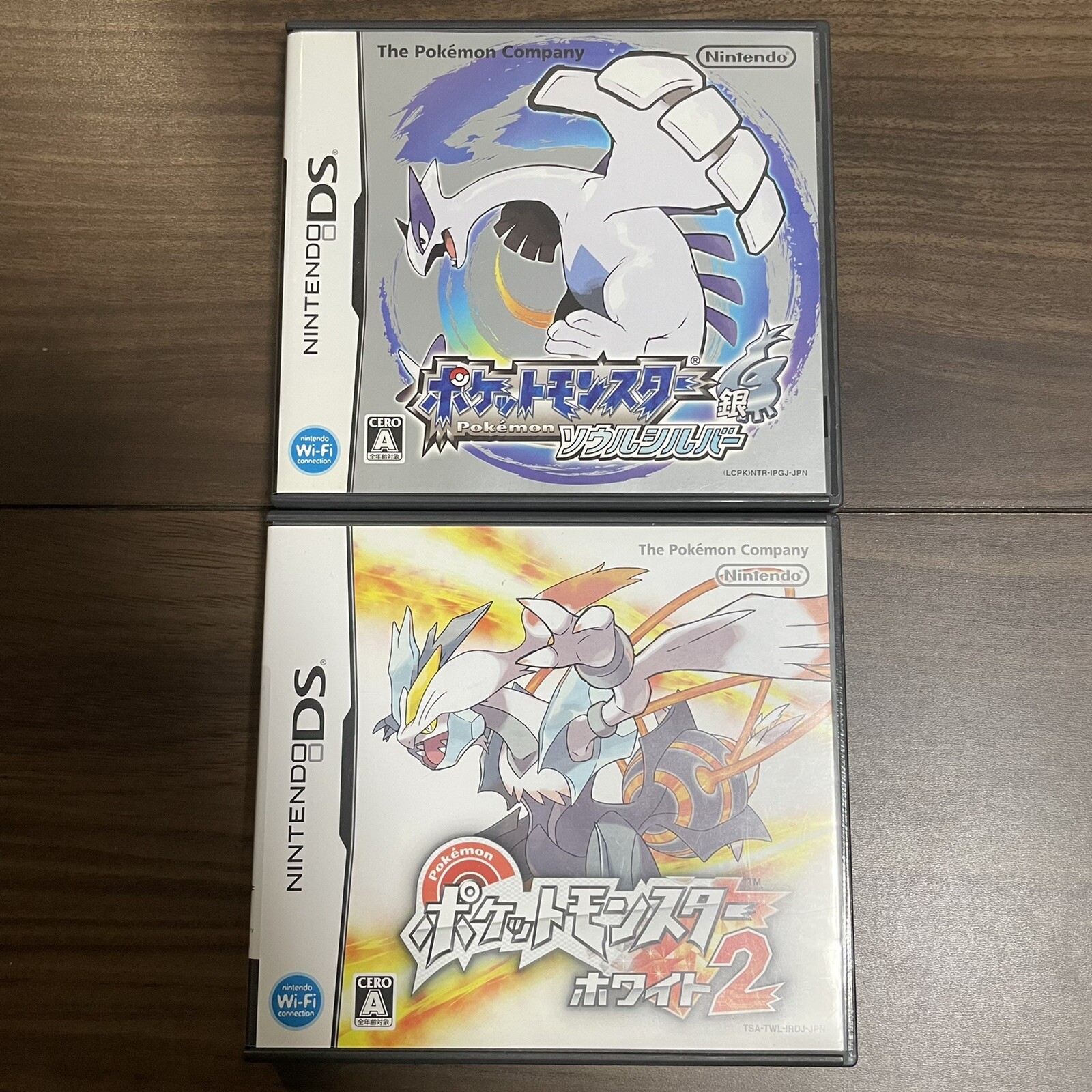 Nintendo DS Pokemon Soul Silver & White 2 Japanese Ver. NDS NTSC-J [Set of 2]